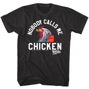 Back Future Nobody Calls Me Chicken Graphic Unisex T-Shirt